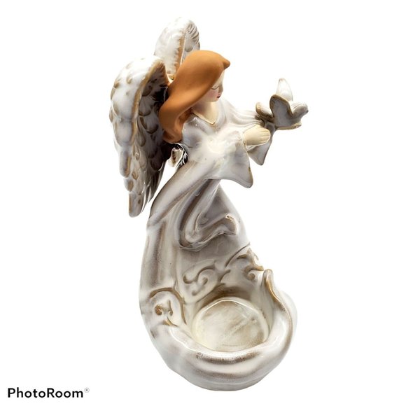 Yankee Candle Angel Wings Dove Tea Light Candle Holder Heavenly Angel Collection - Picture 2 of 6